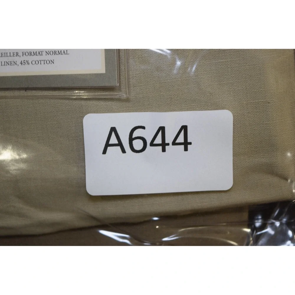 Y2K Restoration Hardware SIENA Standard Pillow Linen Sham FLAX Brown Tan NOS NEW